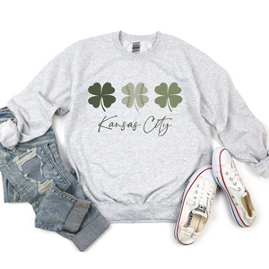 Kansas City Shamrock Baseball Tee or Sweatshirt