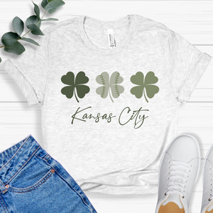 Kansas City Shamrock Baseball Tee or Sweatshirt