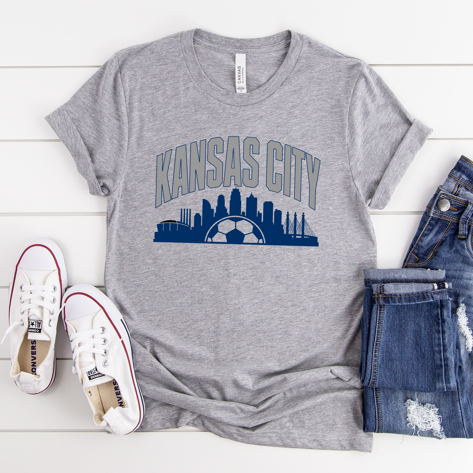 Kansas City Skyline Soccer Tee