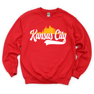 Kansas City Swoosh Skyline Tee or Sweatshirt