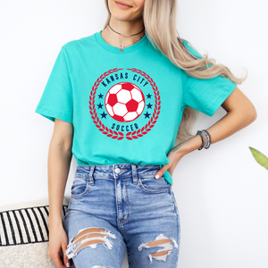 Kansas City Soccer Circle Crest Tee OR Hoodie