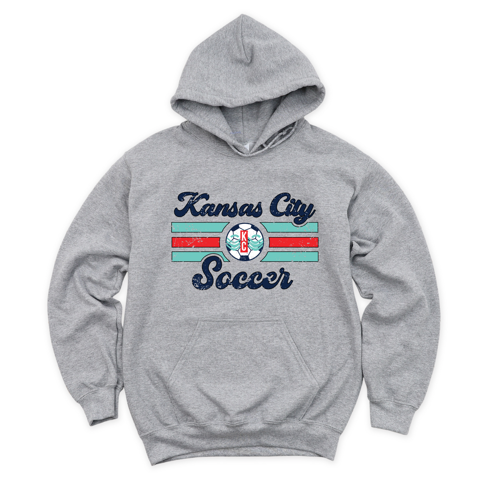 Kansas City Soccer Distressed Tee OR Sweatshirt
