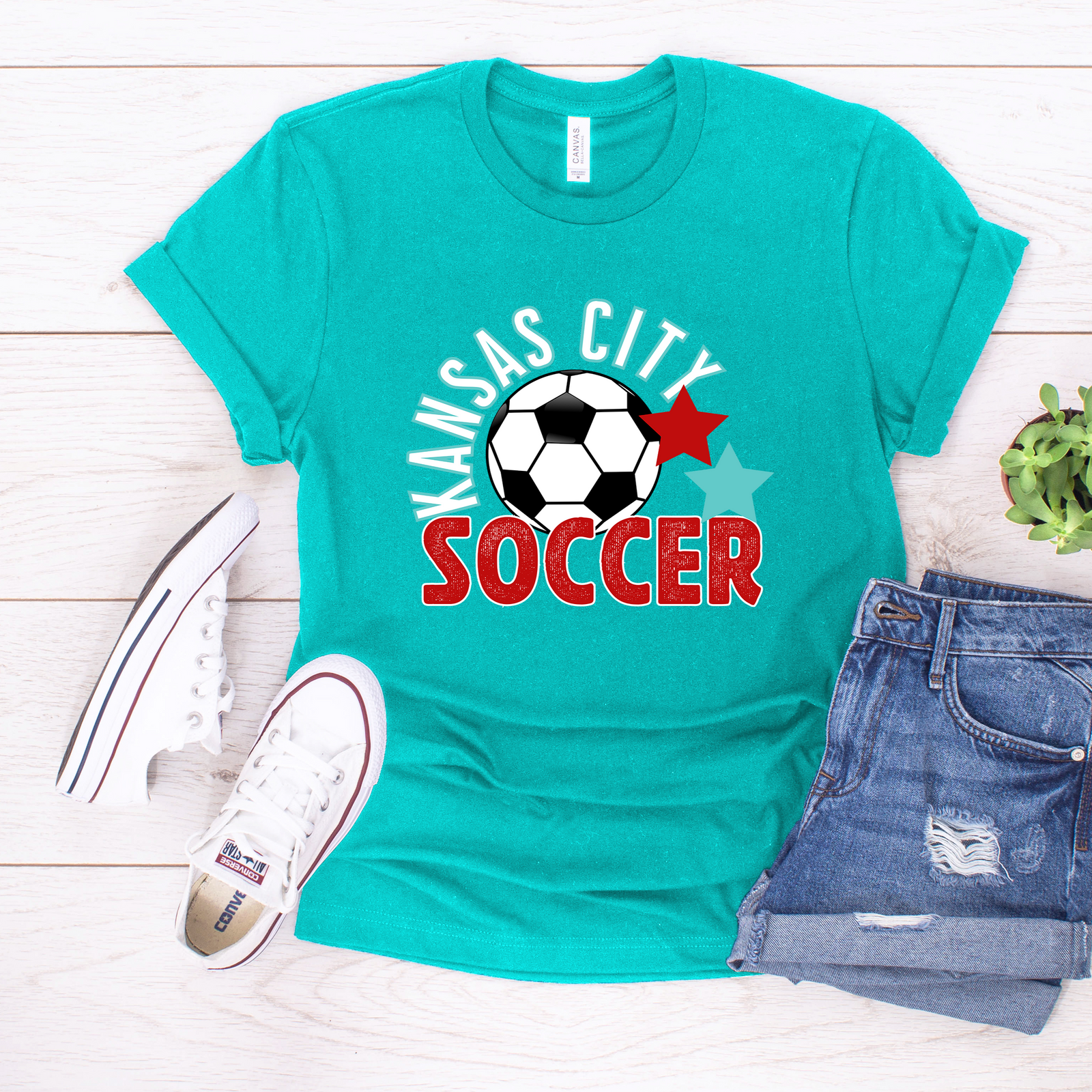 Kansas City Soccer Stars Current Tee