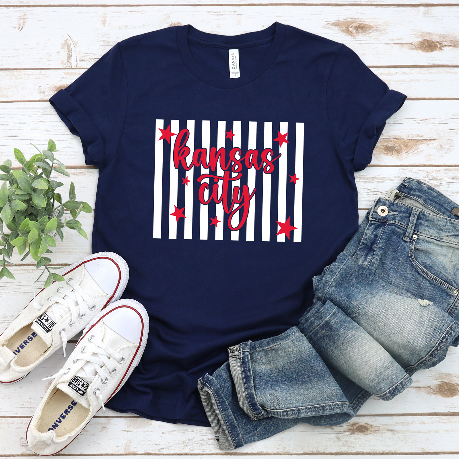 Kansas City Stars and Stripes Tee OR Sweatshirt