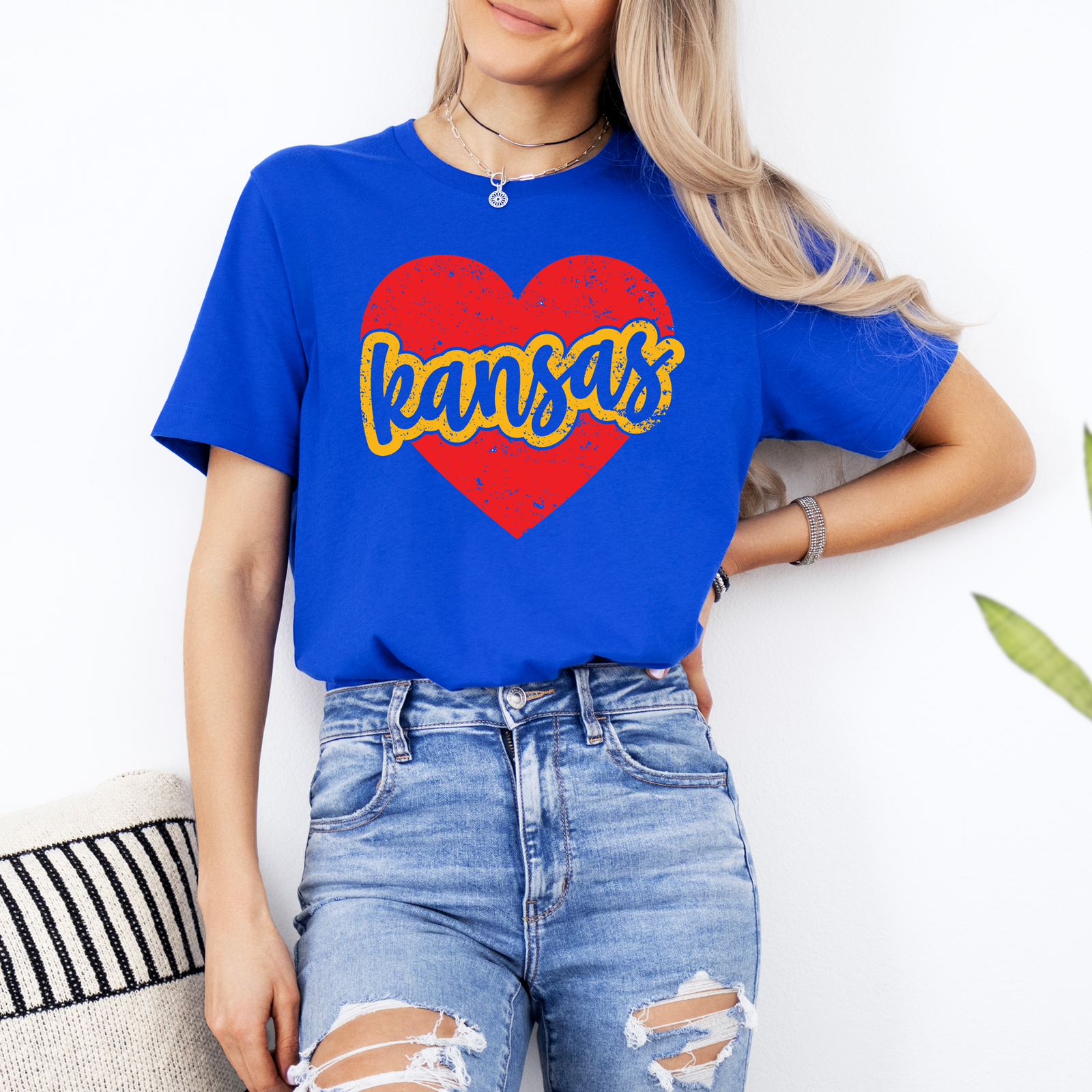 Kansas Knockout Heart Tee or Sweatshirt
