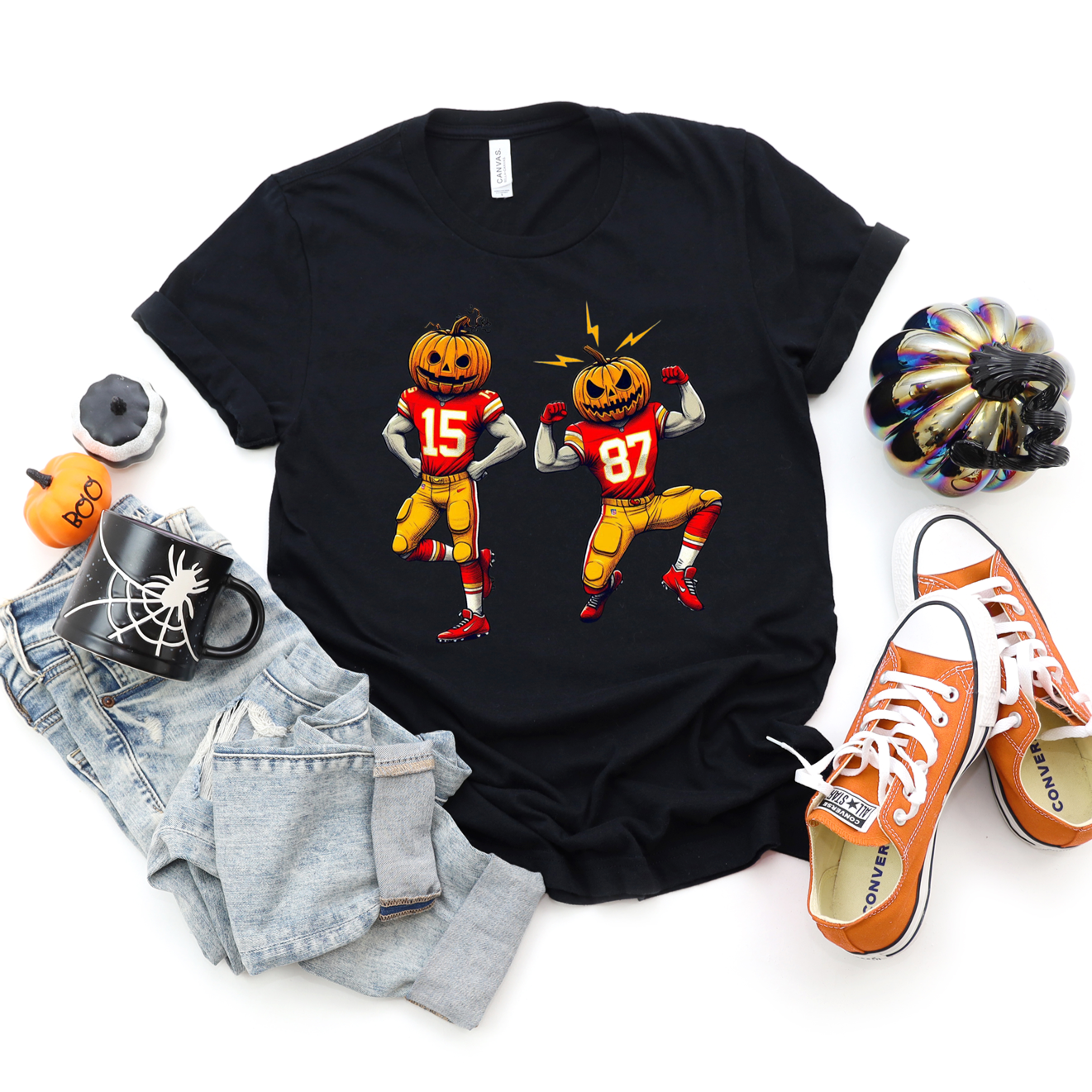 KC 15 87 Pumpkin Heads Tee OR Sweatshirt