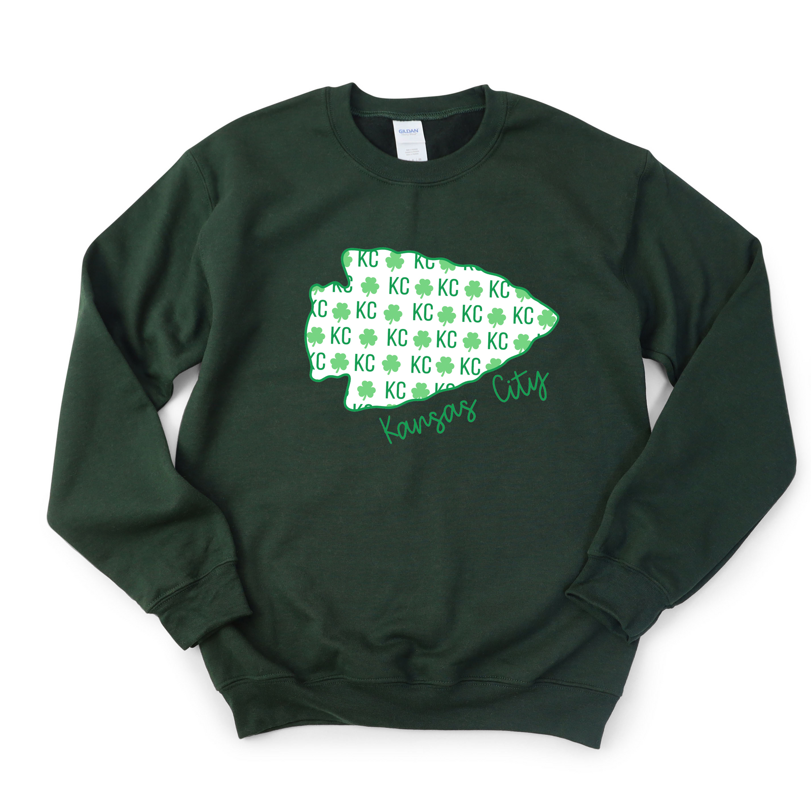 KC Arrowhead Shamrock Tee or Sweatshirt