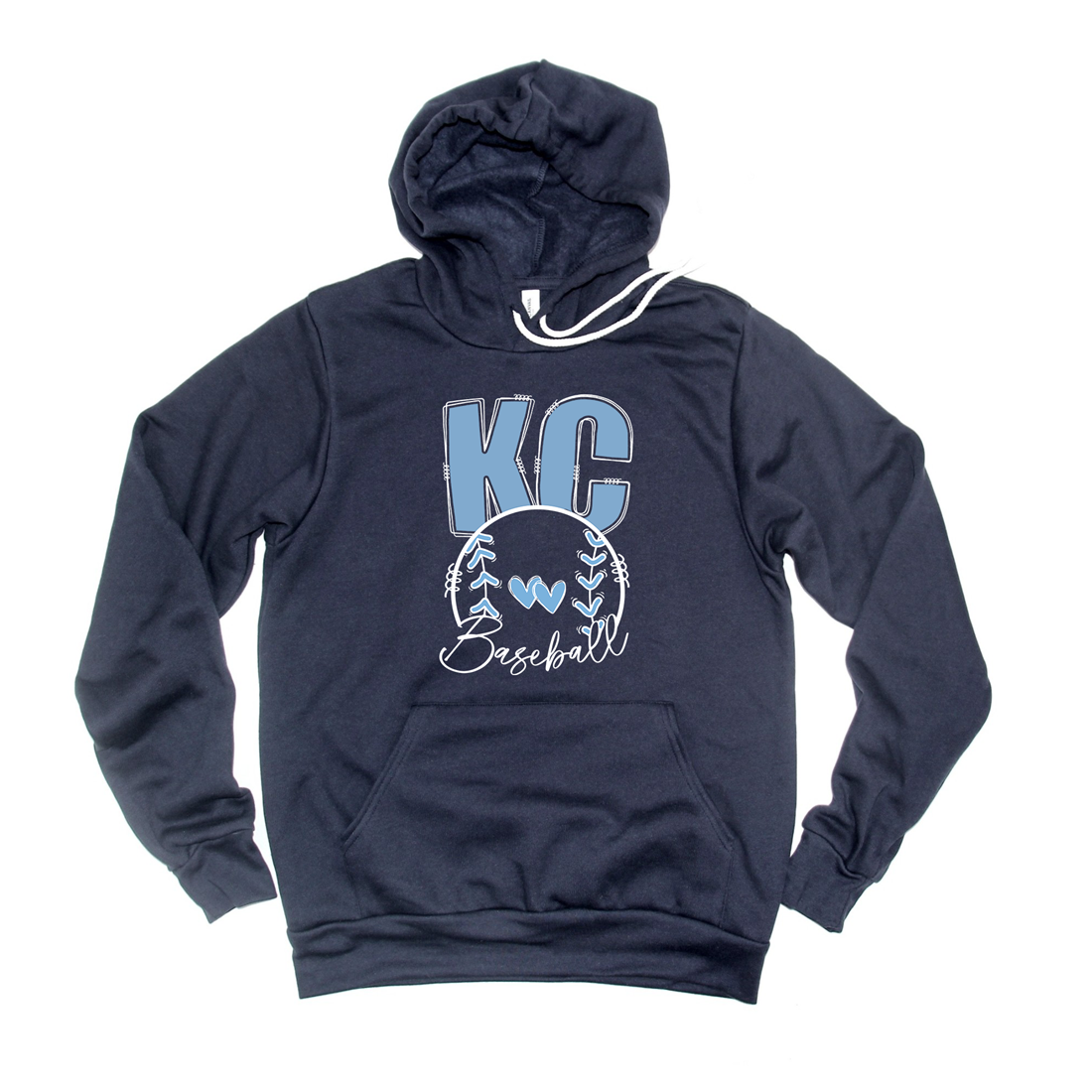 KC Baseball Navy Tee OR Sweatshirt