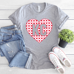 KC Big Valentine Heart Tee or Sweatshirt