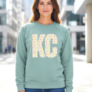 KC Block Plaid Bunnies Tee or Sweatshirt