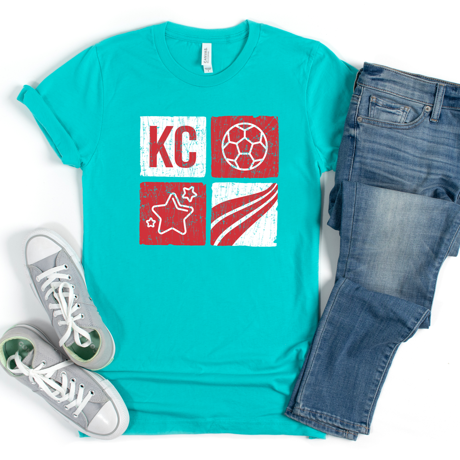 Current Four Tiles Tee OR Hoodie