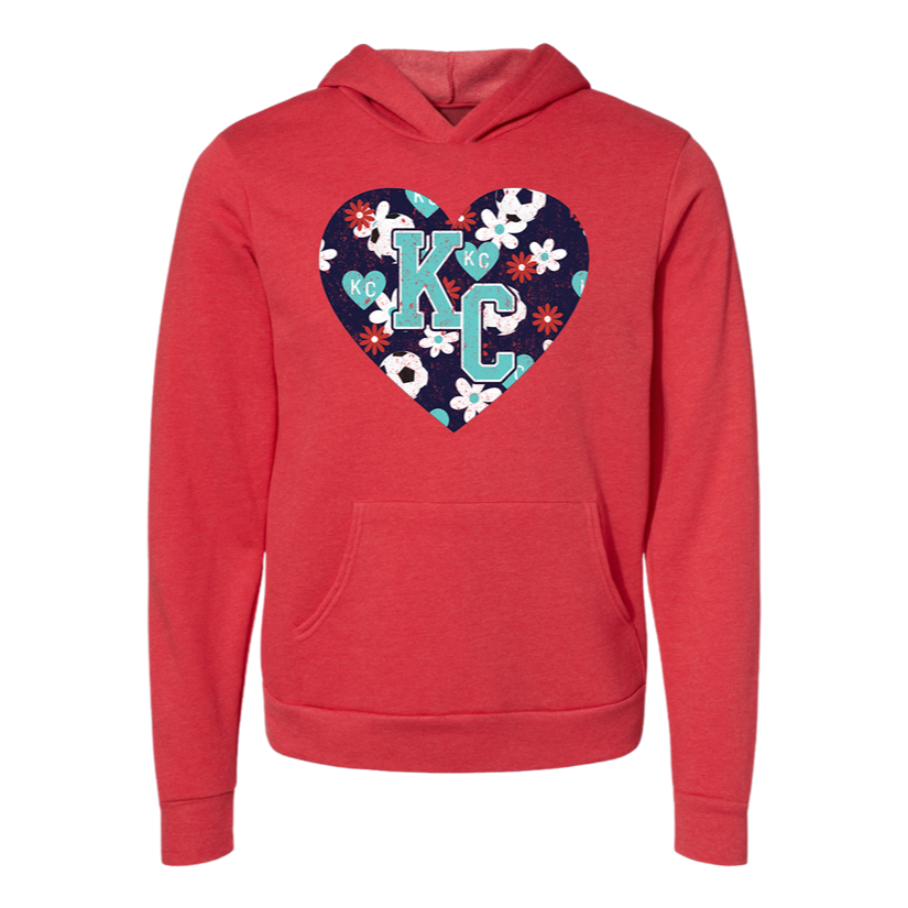 KC Current Floral Heart Tee OR Sweatshirt