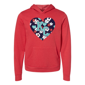 KC Current Floral Heart Tee OR Sweatshirt