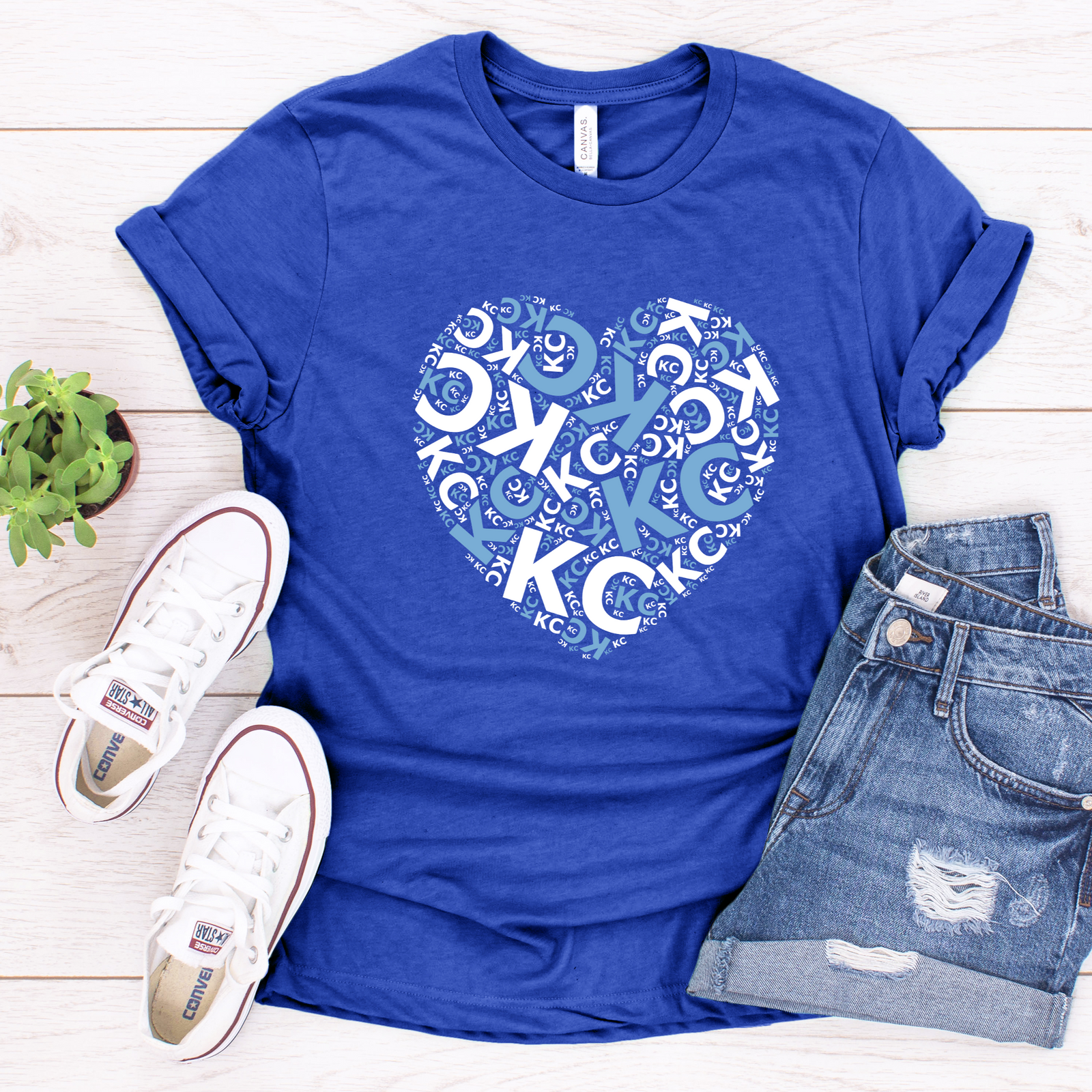 KC Heart Mosaic Tee OR Sweatshirt