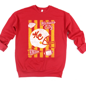 KC Helmet Stripes Tee OR Sweatshirt