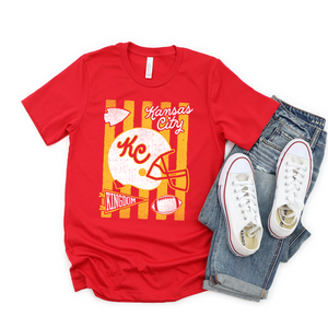 KC Helmet Stripes Tee OR Sweatshirt