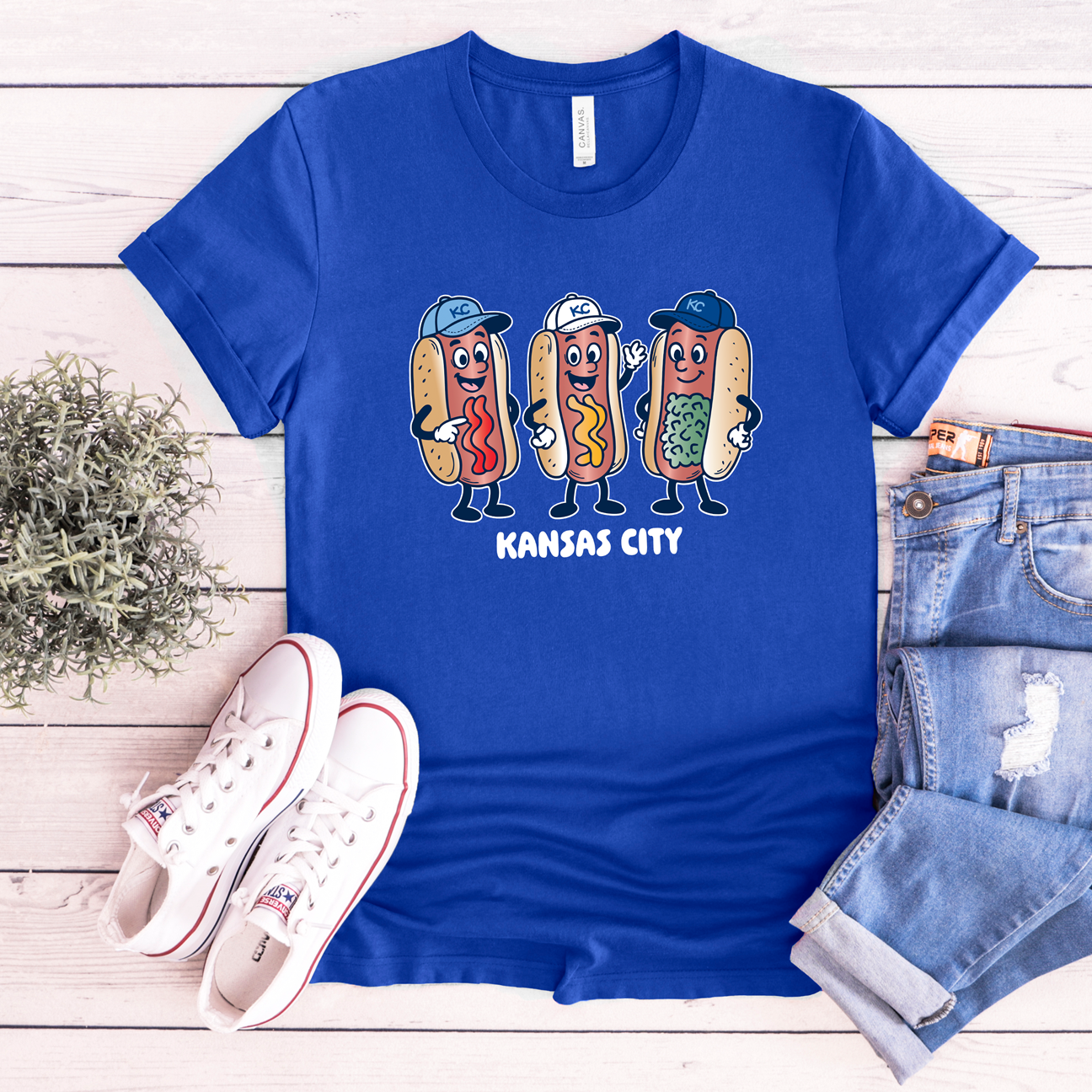 Kansas City Hot Dogs Tee OR Sweatshirt - Youth Available