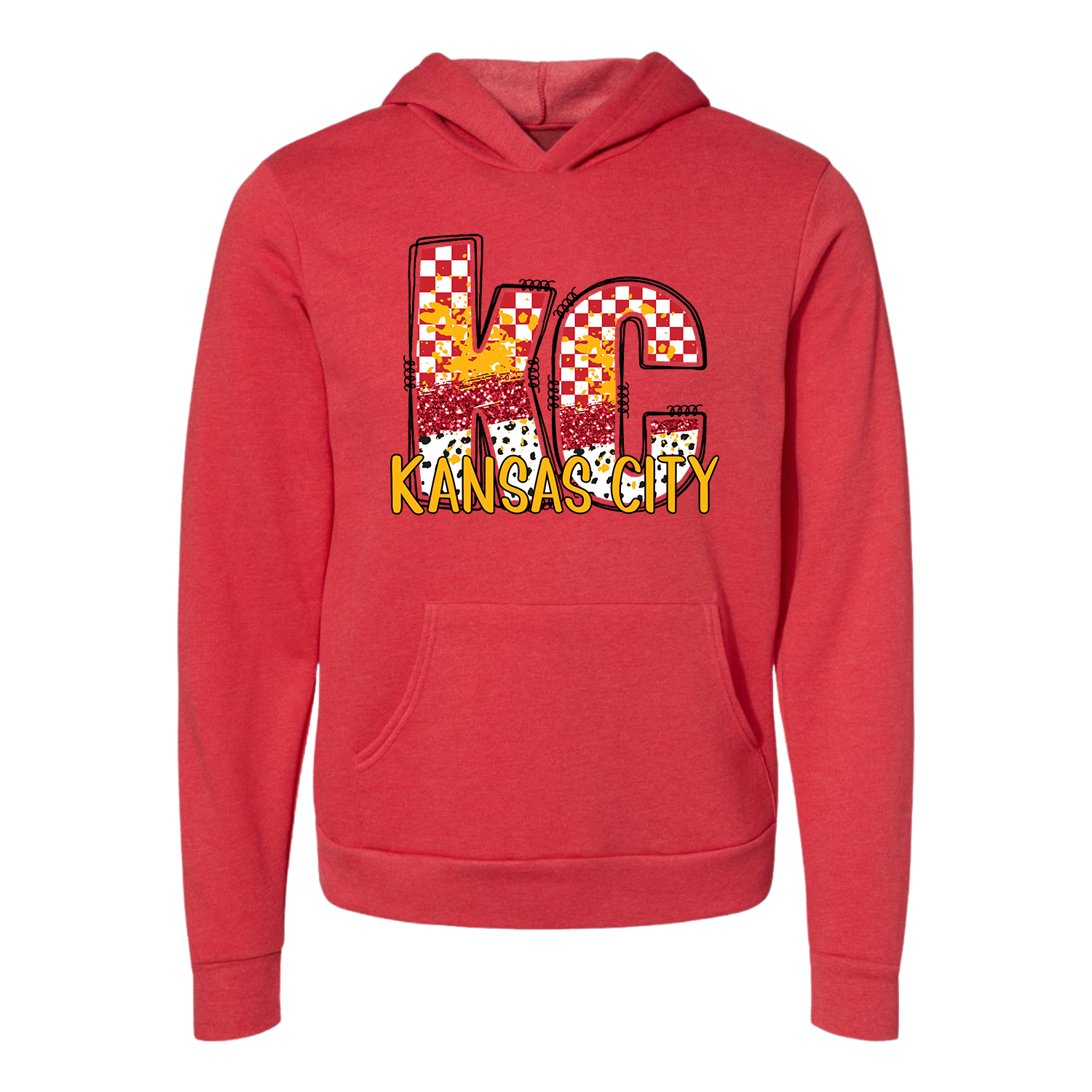 kc Kansas City Checker Tee OR Sweatshirt