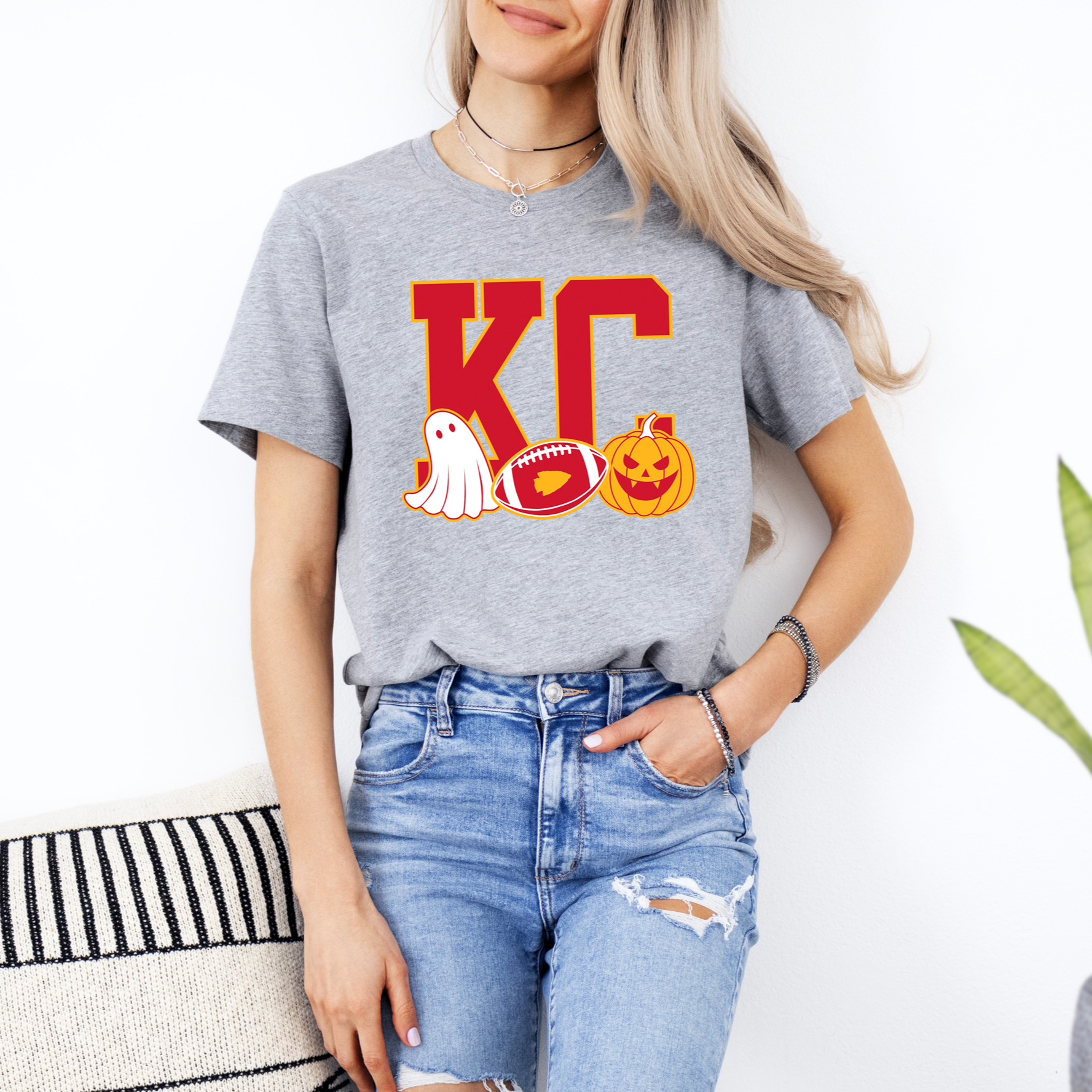 KC Football Halloween Tee or Sweatshirt
