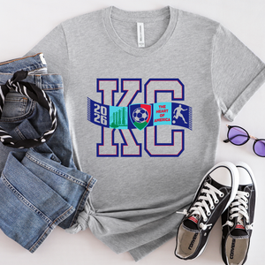 KC Soccer Scarf Tee
