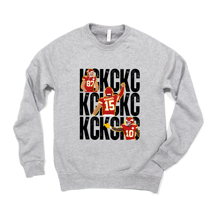 KC Three Player Repeat Tee OR Sweatshirt