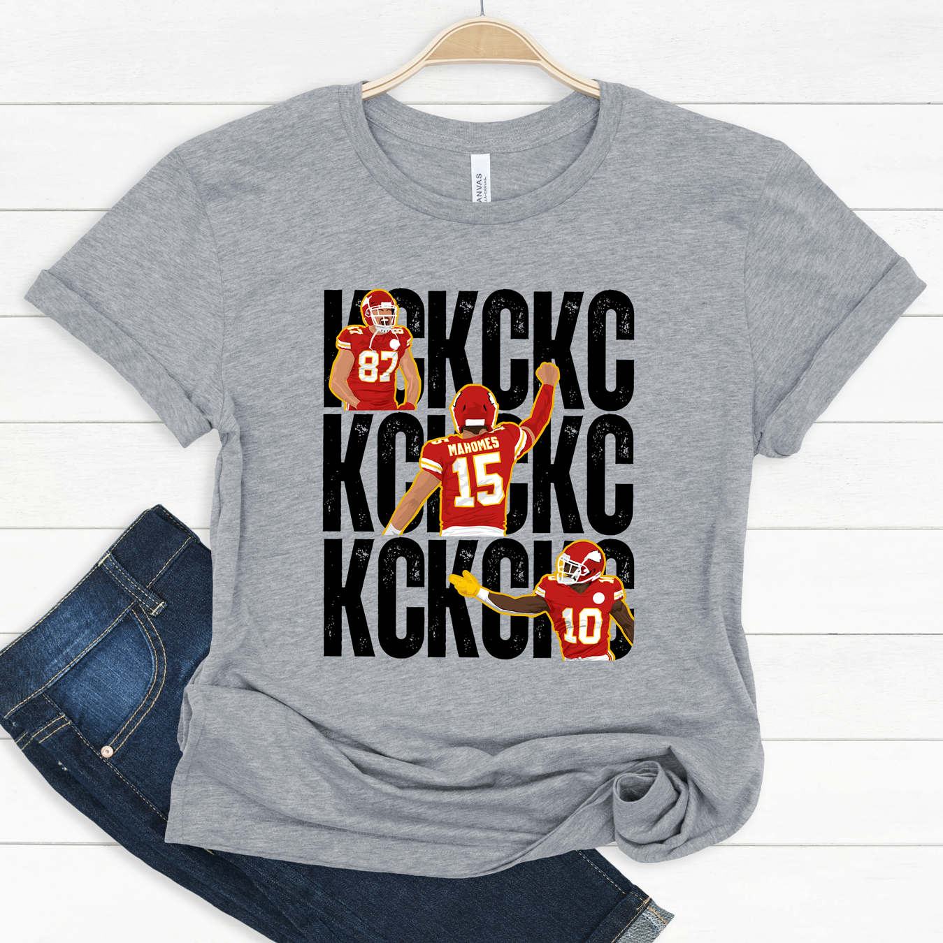 KC Three Player Repeat Tee OR Sweatshirt