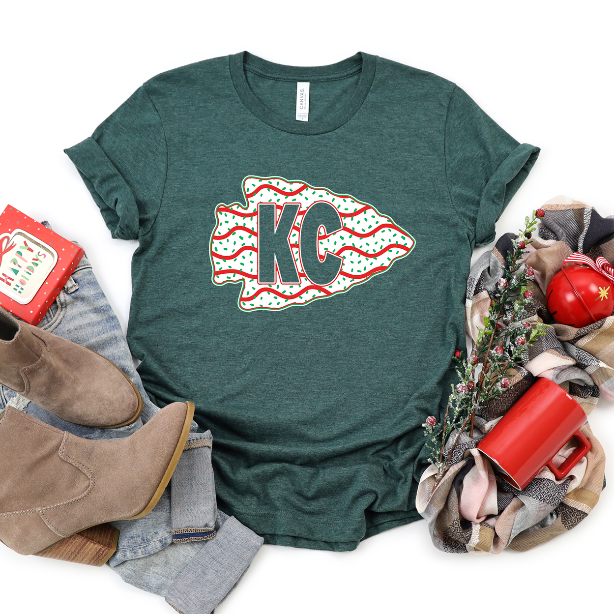 KC Arrowhead Tree Cake Tee or Sweatshirt