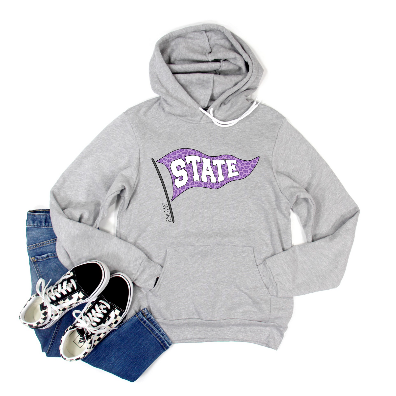 Kansas State Leopard Flag Tee OR Sweatshirt