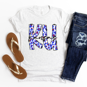 KU Leopard Tee OR Sweatshirt