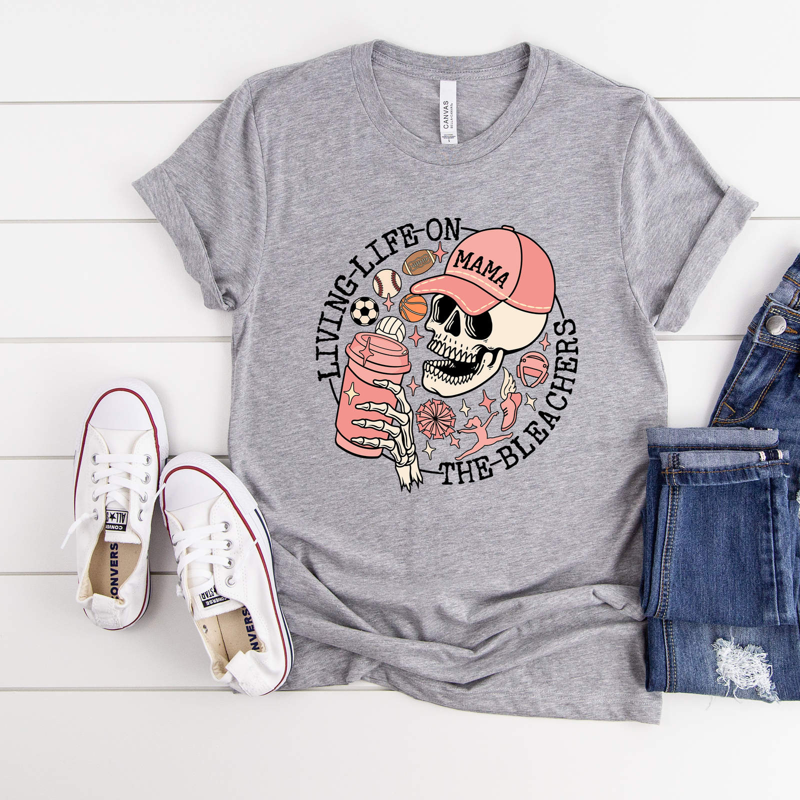 Living Life on the Bleachers Tee OR Sweatshirt