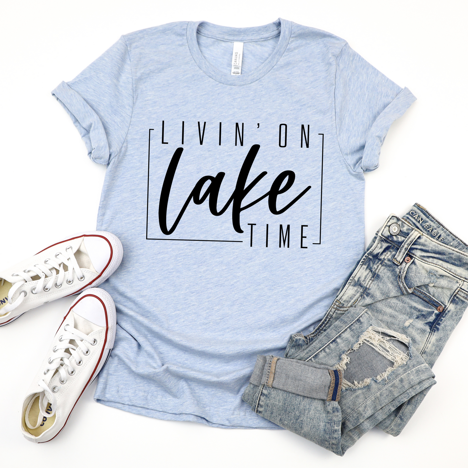 Livin' on Lake Time Tee