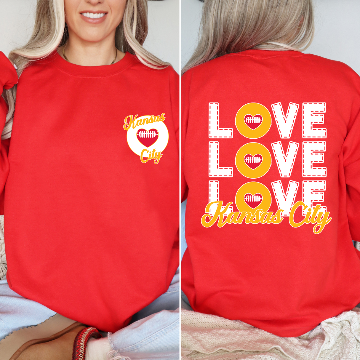 Love KC 3x Pocket Tee or Sweatshirt