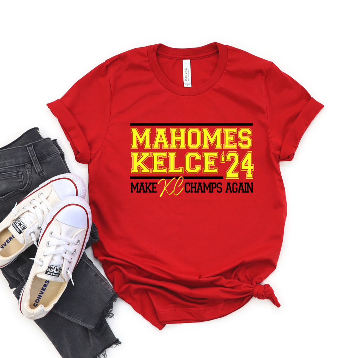 Mahomes Kelce 24 Tee OR Sweatshirt