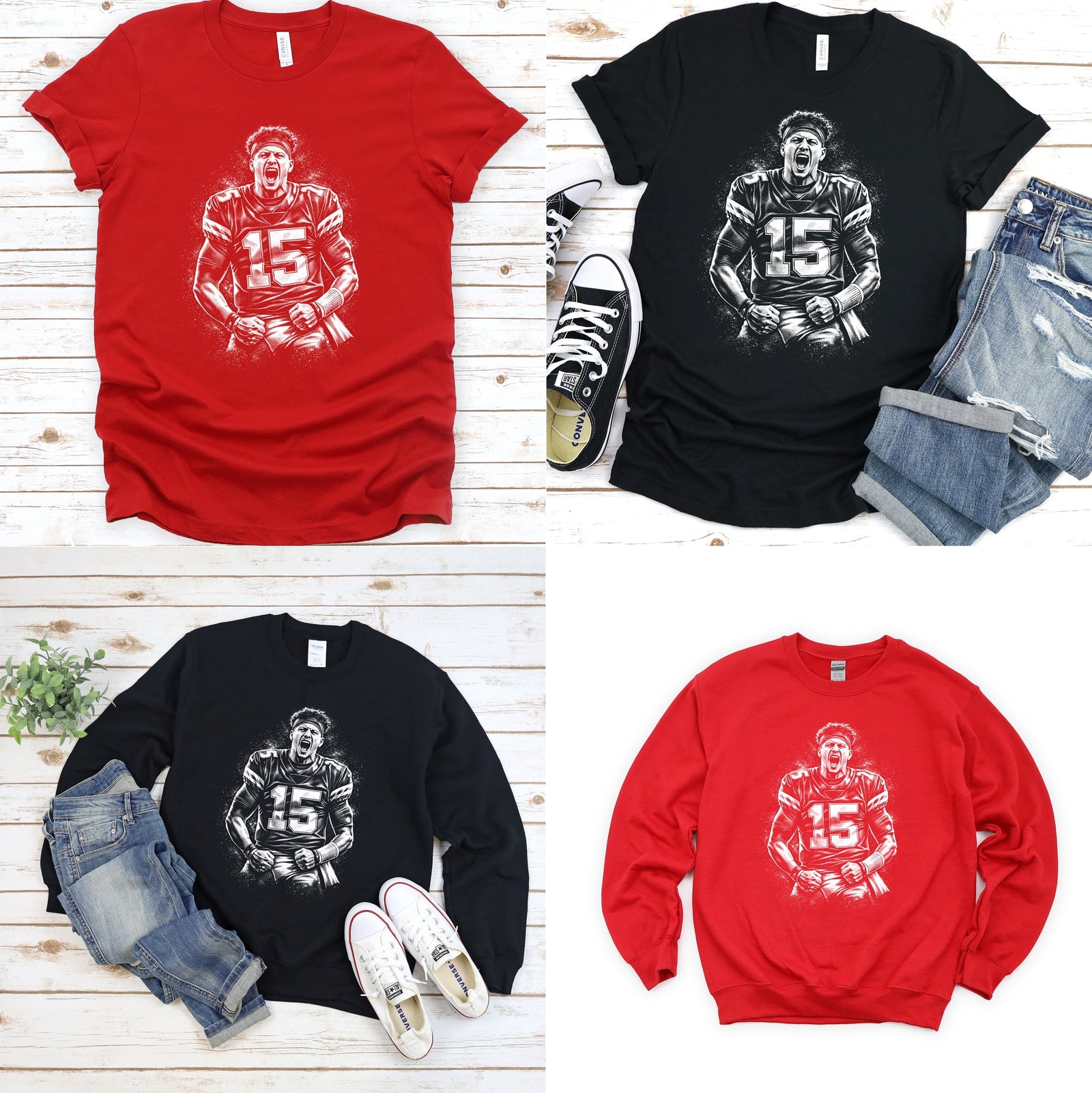 Mahomes Monochrome Tee OR Sweatshirt
