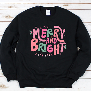 Merry and Bright Neon Tee or Sweatshirt