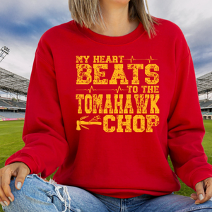 My Heart Beats to the Tomahawk Chop Tee OR Sweatshirt