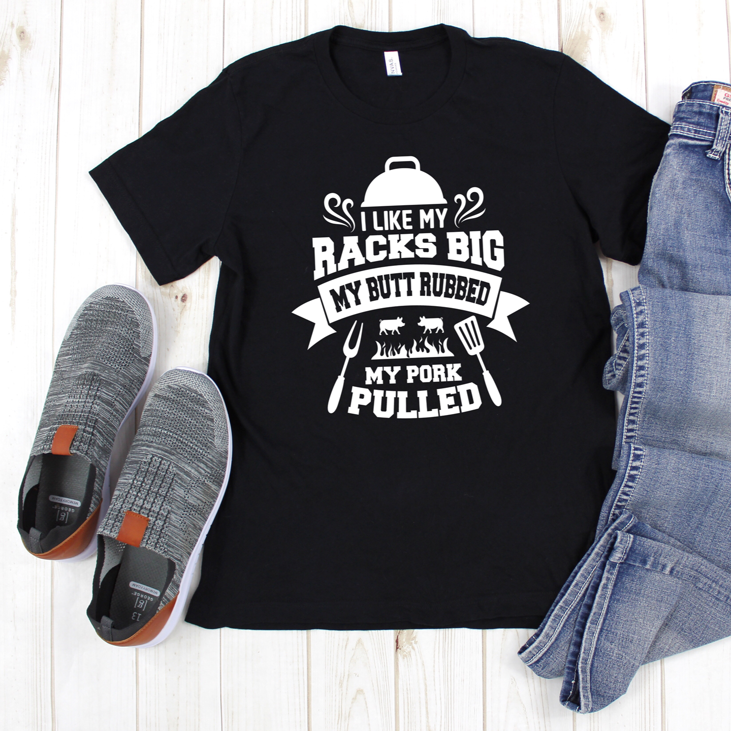 I Like My Racks Big Pork Pulled Tee