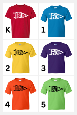 Gray Hawk Grade Level Tees