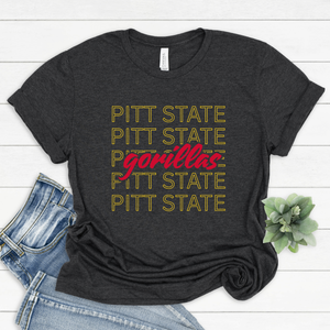 Pitt State Dark Gray Tee OR Sweatshirt