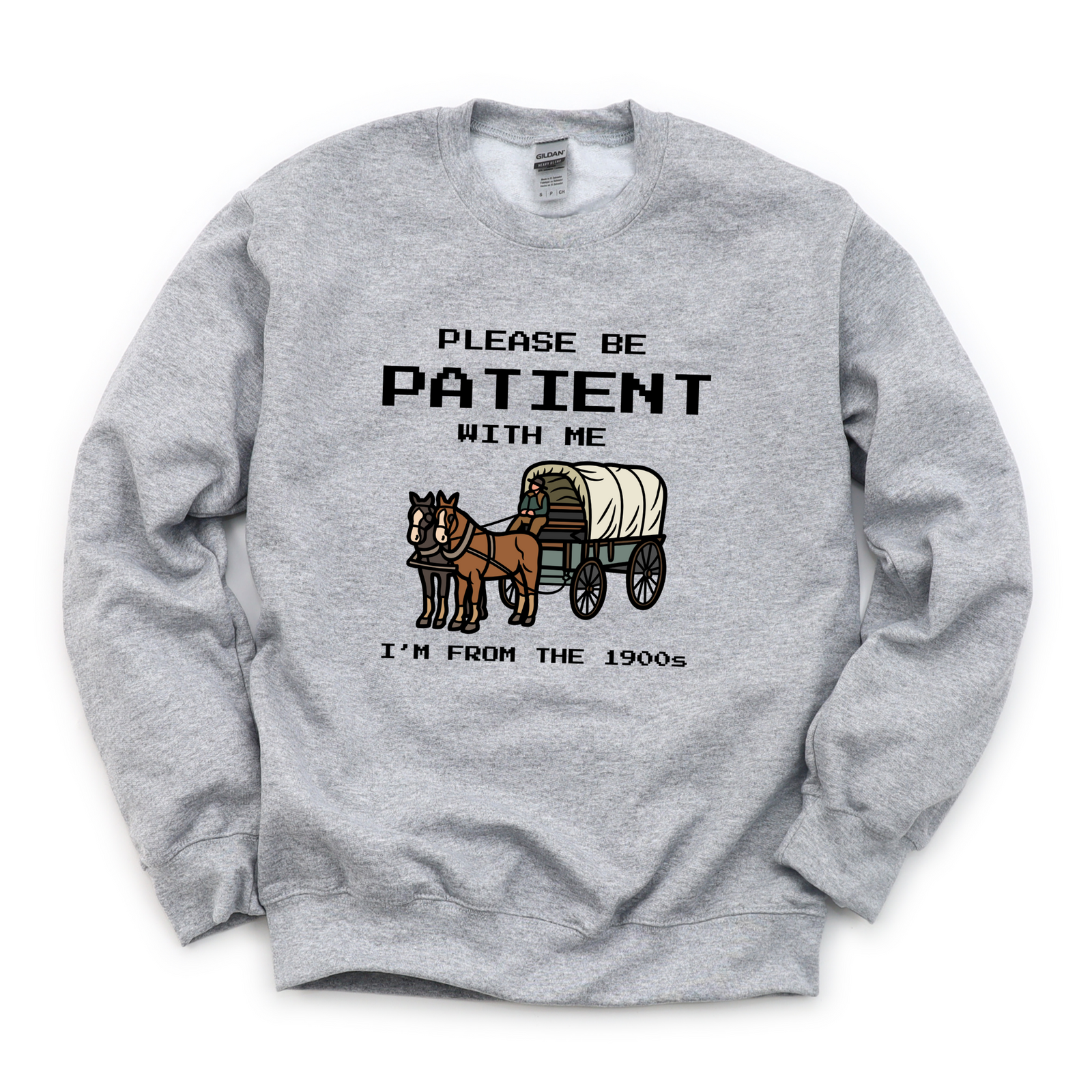 Please Be Patient 1900s Tee OR Sweatshirt