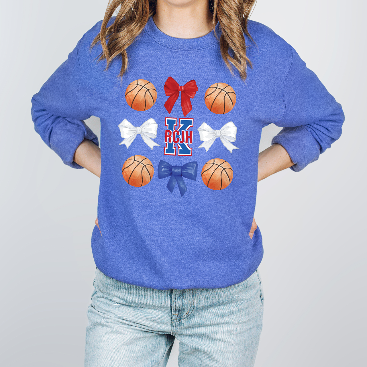 RCJH Basketball Bows Tee OR Sweatshirt