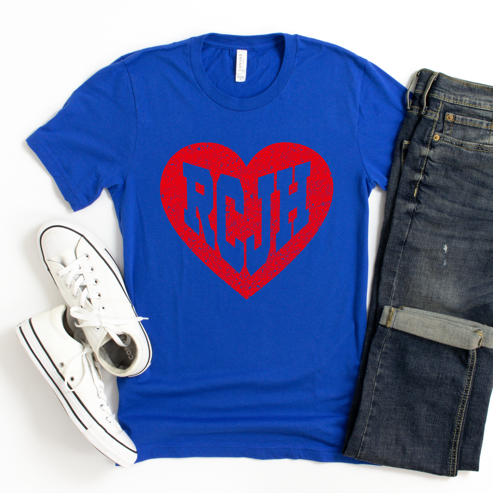 RCJH Grunge Heart Tee or Sweatshirt