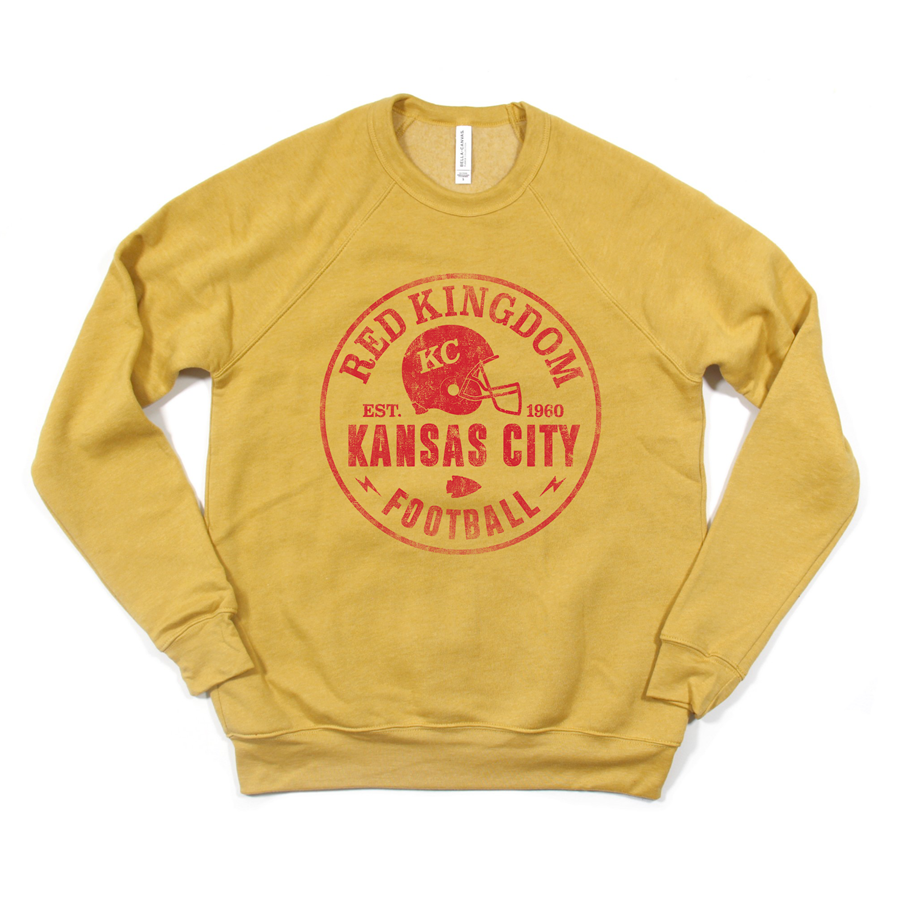 Red Kingdom Helmet Circle Tee OR Sweatshirt