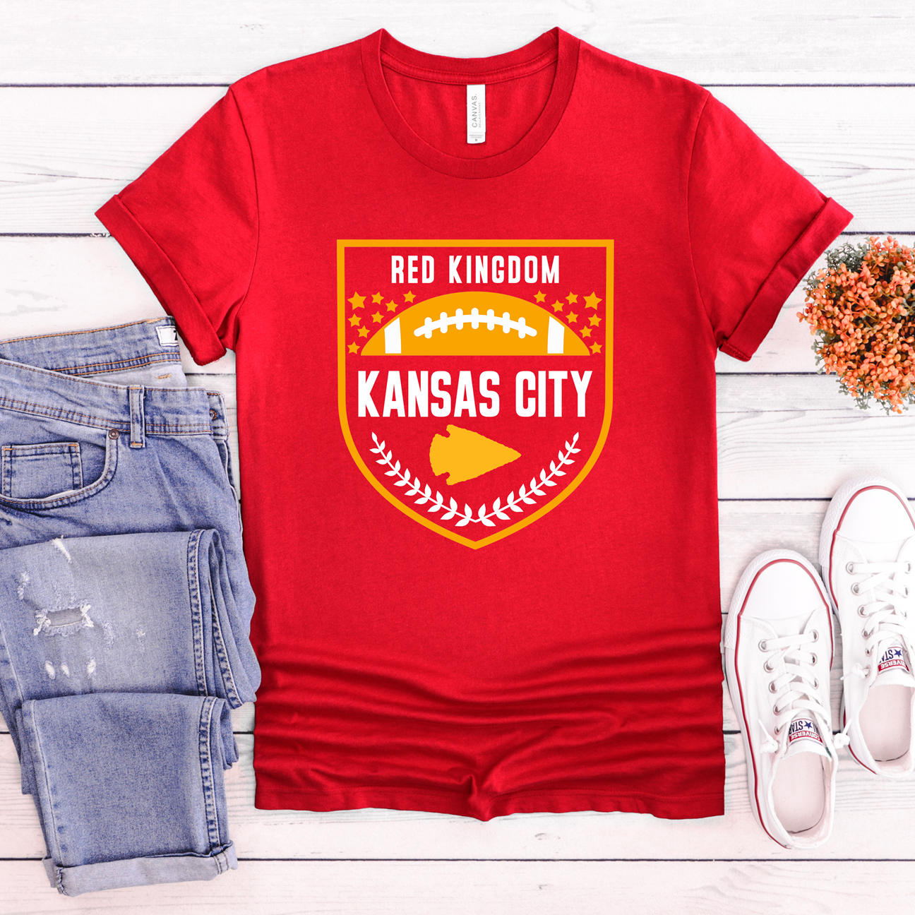 Red Kingdom Shield Tee or Sweatshirt