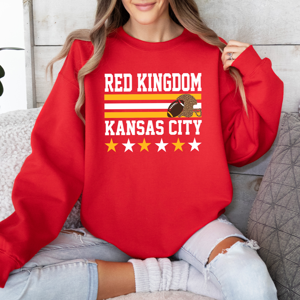 Red Kingdom Stripes Tee or Sweatshirt
