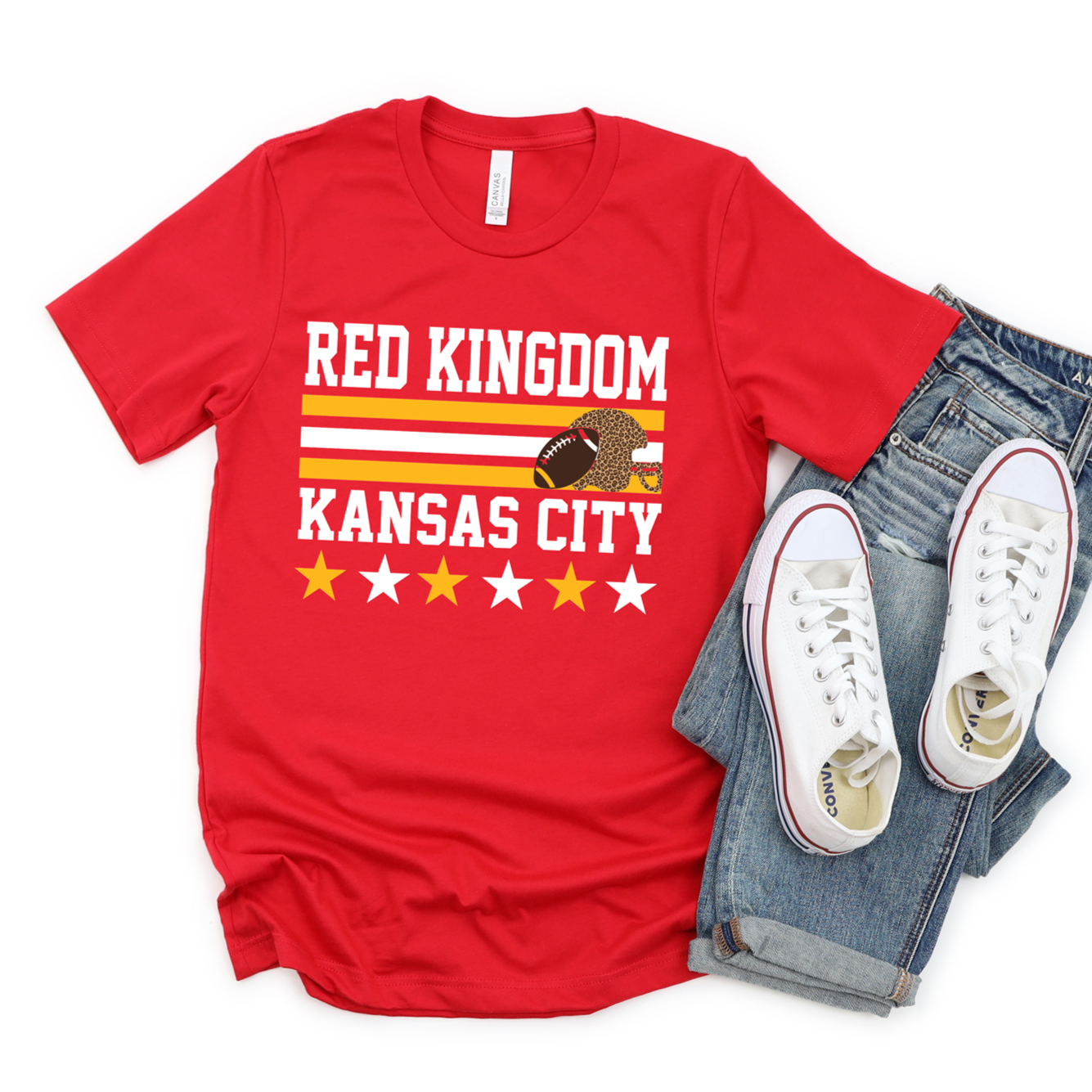 Red Kingdom Stripes Tee or Sweatshirt