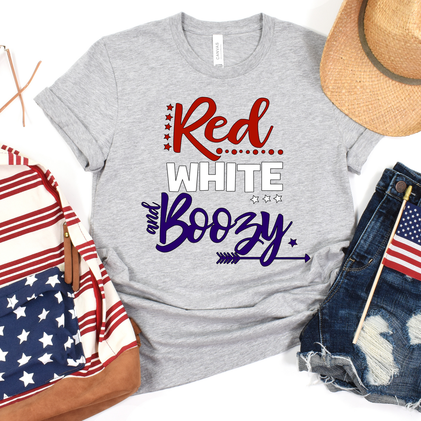 Red White and Boozy Tee