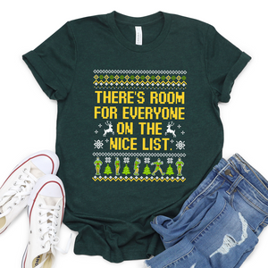 Room on Nice List Tee or Sweatshirt
