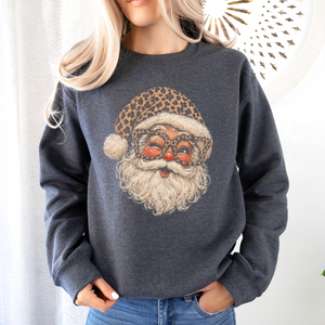 Santa Leopard Tee or Sweatshirt