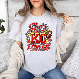 She's From KC I Can Tell Tee OR Sweatshirt